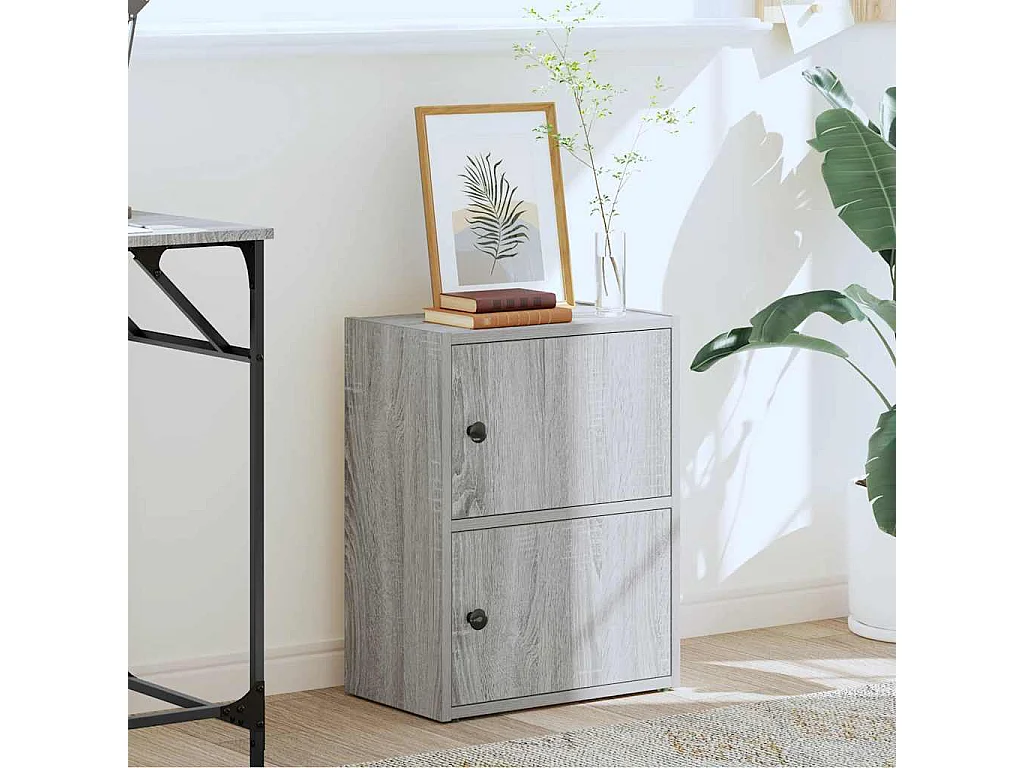 Bibliothèque | Etagère de rangement | Meuble de rangement sonoma gris 40x24x52 cm bois d'ingénierie