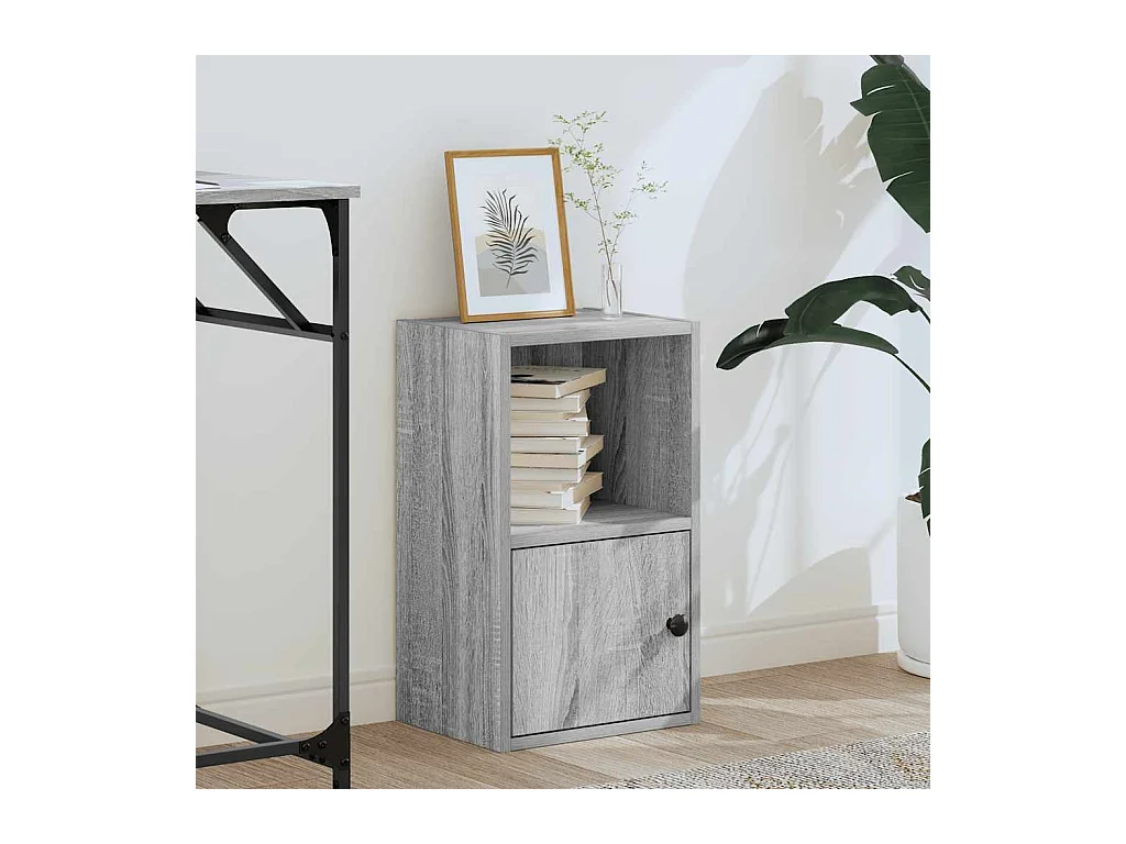 Bibliothèque | Etagère de rangement | Meuble de rangement sonoma gris 31x24x52 cm bois d'ingénierie