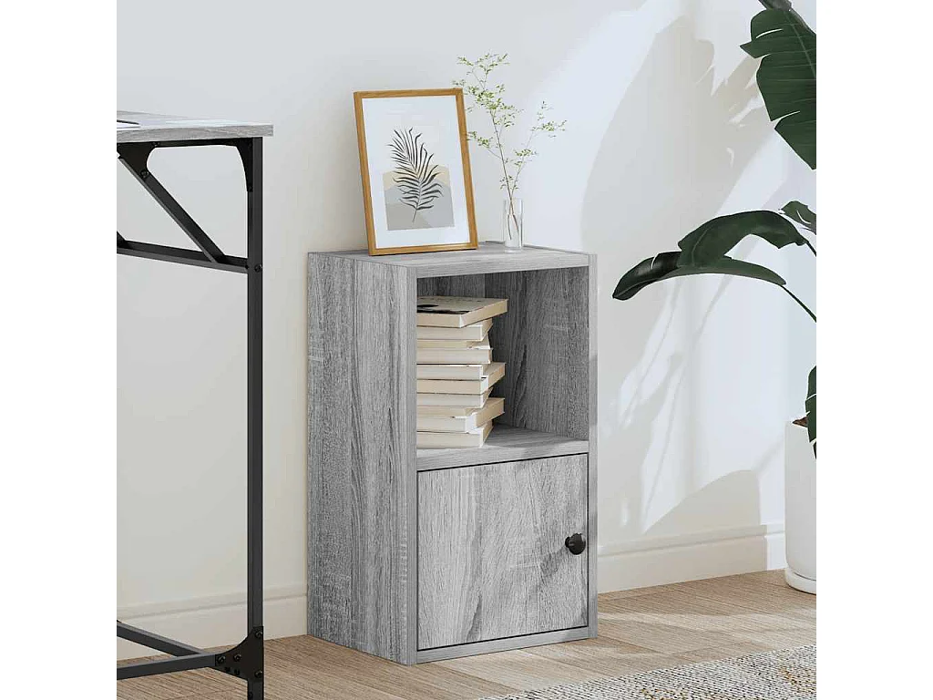 Libreria | Scaffale | Mobile di stoccaggio Grigio Sonoma 31x24x52 cm in Legno Multistrato