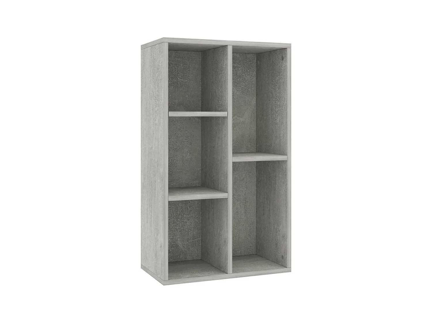 Bibliothèque | Etagère de rangement | Meuble de rangementt Gris béton 50x25x80 cm Bois d’ingénierie
