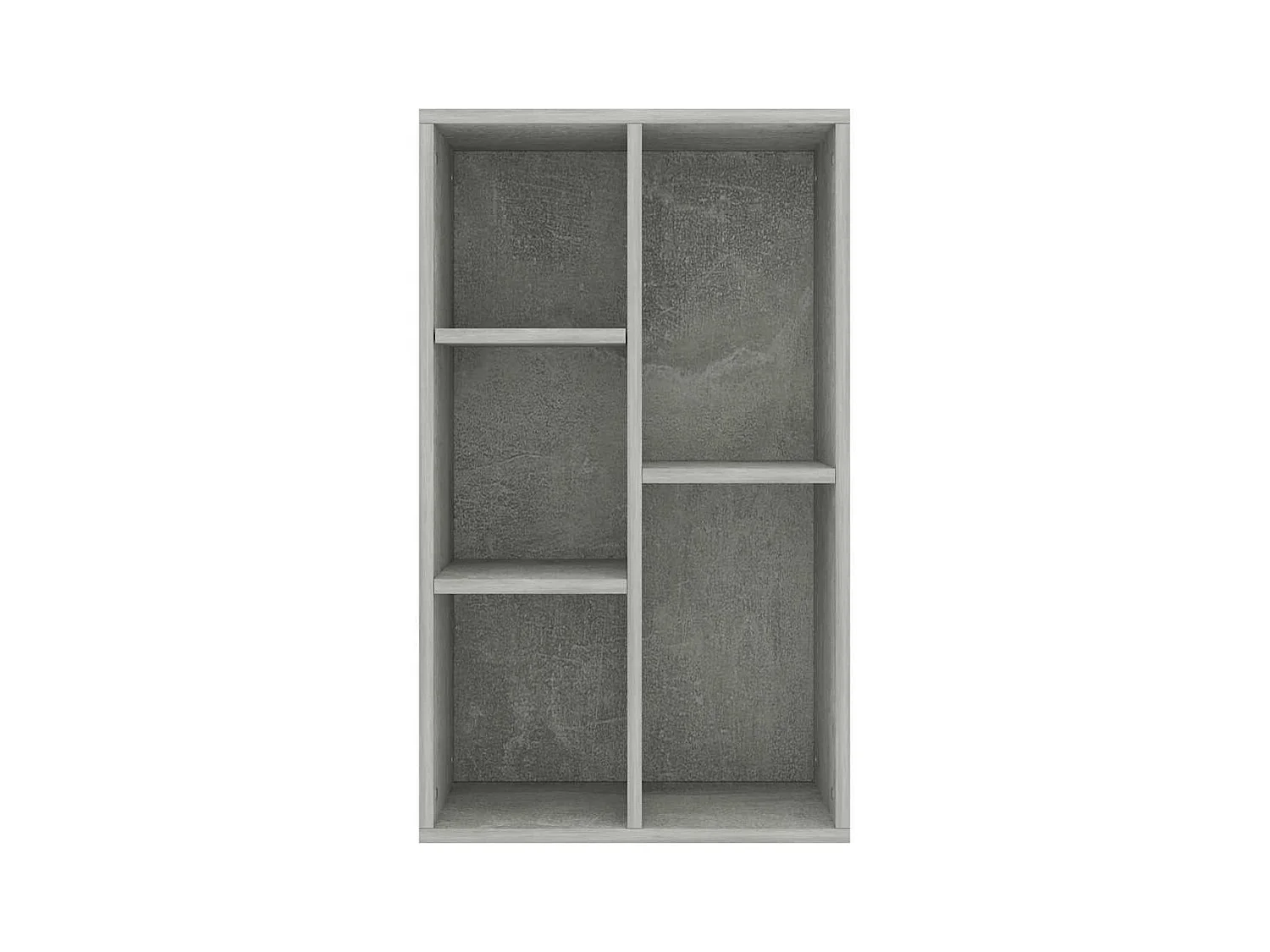 Bibliothèque | Etagère de rangement | Meuble de rangementt Gris béton 50x25x80 cm Bois d’ingénierie
