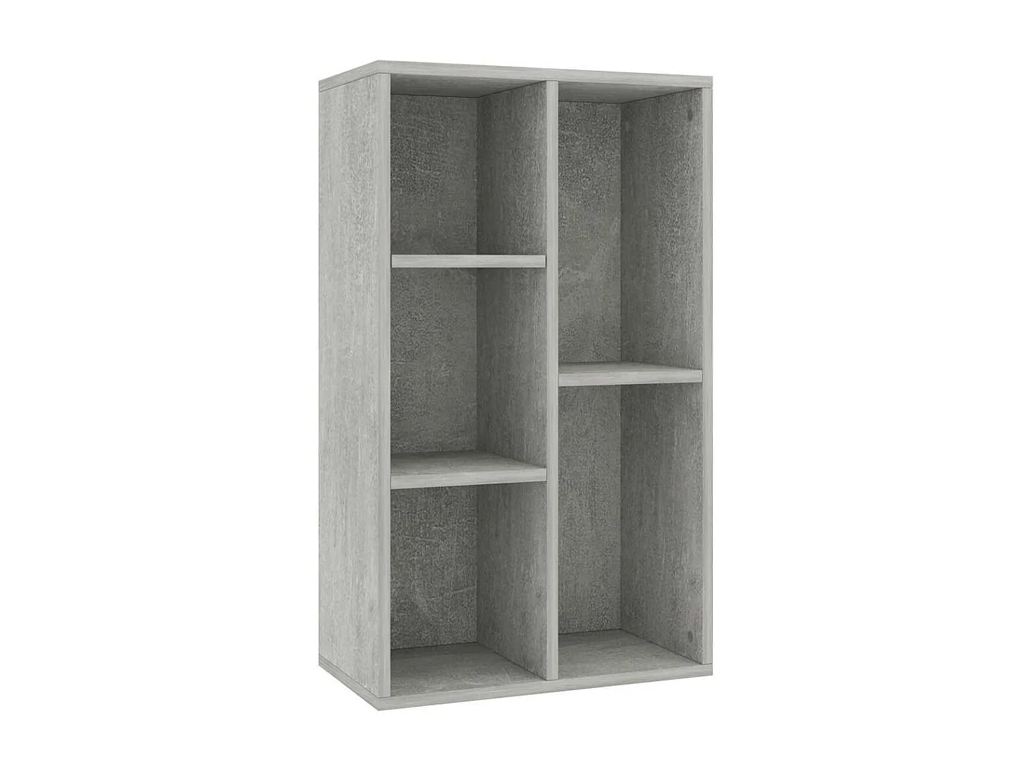 Bibliothèque | Etagère de rangement | Meuble de rangementt Gris béton 50x25x80 cm Bois d’ingénierie