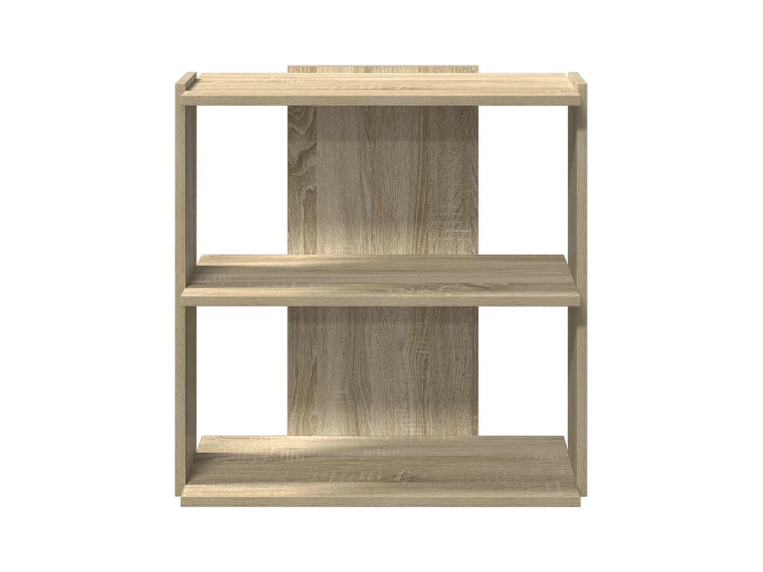 Bibliothèque | Etagère de rangement | Meuble de rangement à 3 niveaux chêne sonoma 60x30x60 cm