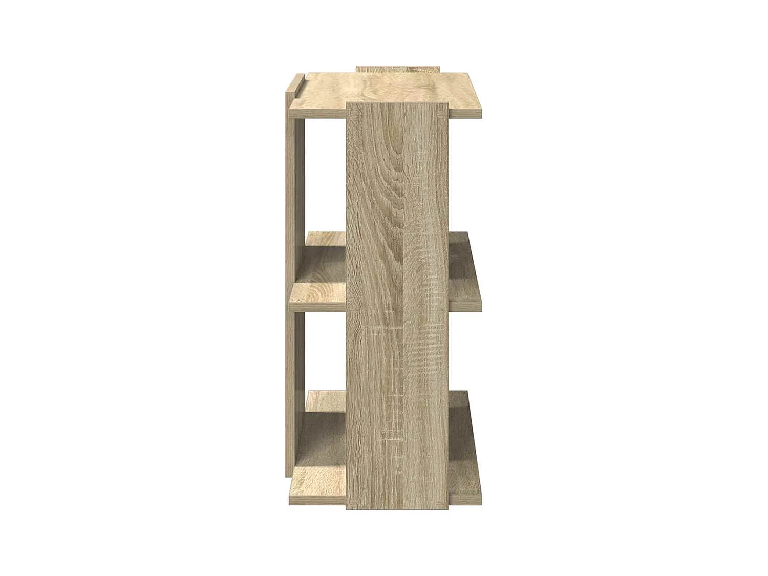 Bibliothèque | Etagère de rangement | Meuble de rangement à 3 niveaux chêne sonoma 60x30x60 cm