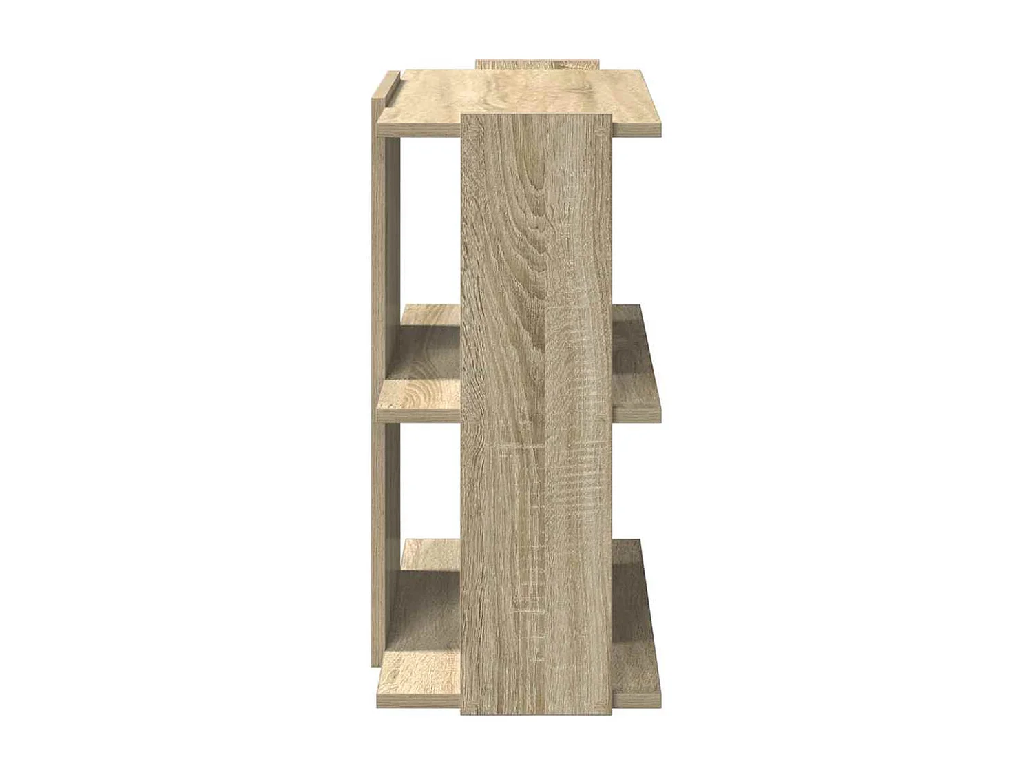 Bibliothèque | Etagère de rangement | Meuble de rangement à 3 niveaux chêne sonoma 60x30x60 cm