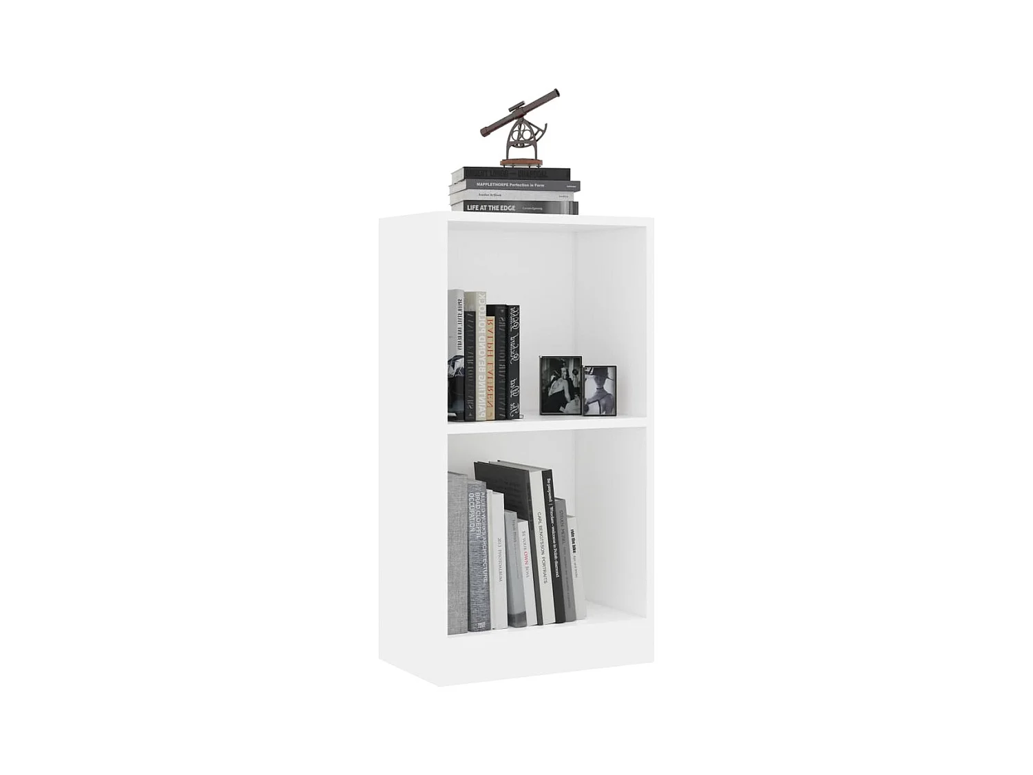 Bibliothèque | Etagère de rangement | Meuble de rangement blanc 40x24x75 cm bois d'ingénierie
