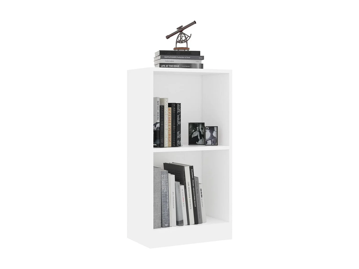 Bibliothèque | Etagère de rangement | Meuble de rangement blanc 40x24x75 cm bois d'ingénierie