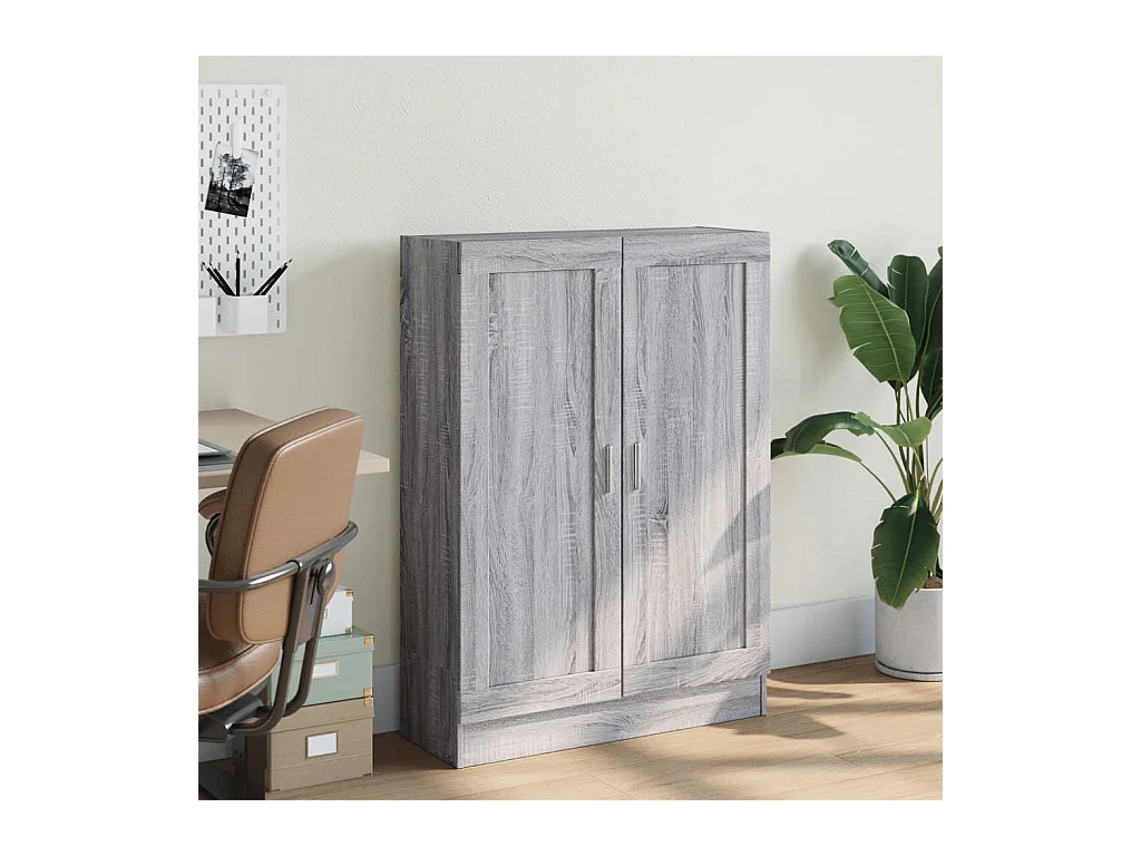 Bibliothèque | Etagère de rangement | Meuble de rangement sonoma gris 82,5x30,5x115 cm bois d'ingénierie