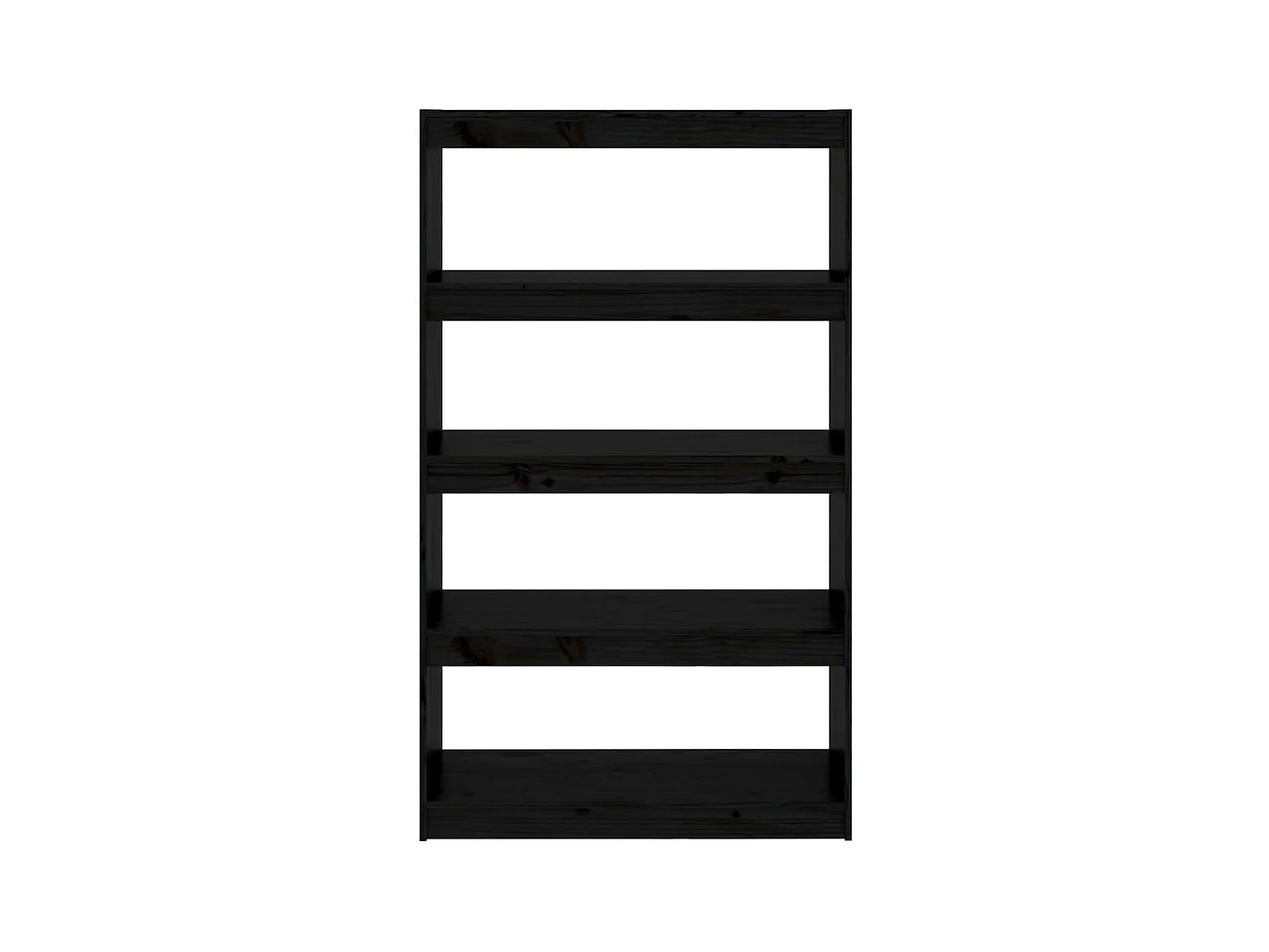 Bibliothèque | Etagère de rangement | Meuble de rangement Noir 80x30x135,5 cm Pin massif