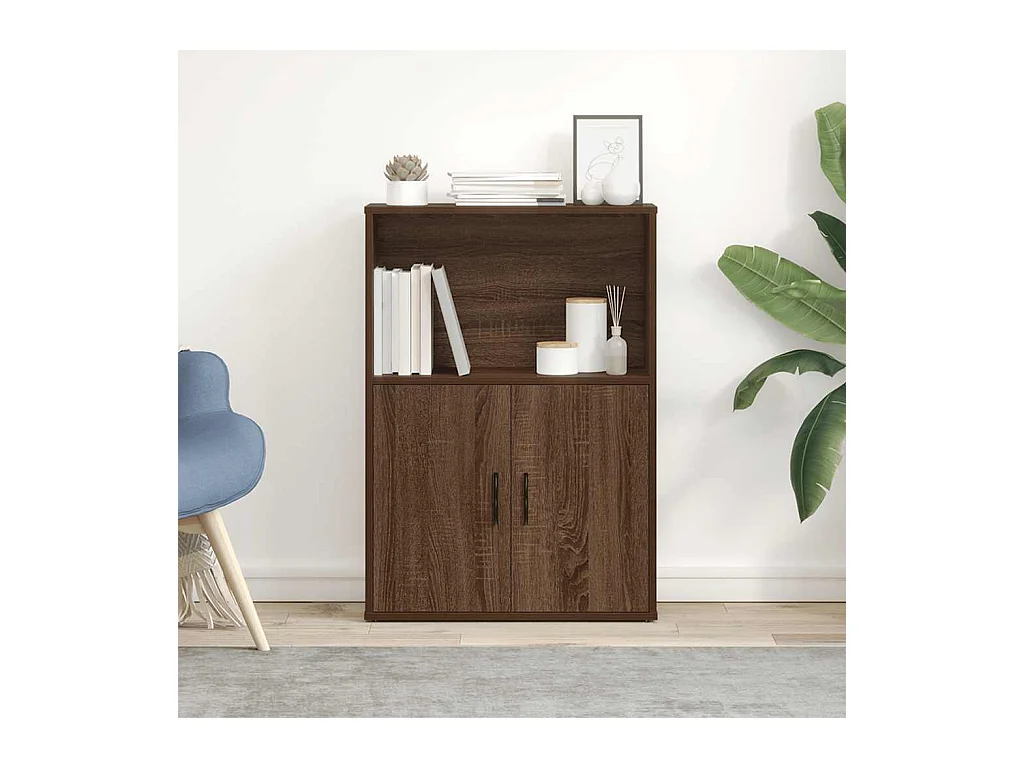 Bibliothèque | Etagère de rangement | Meuble de rangement chêne marron 60x24x85 cm bois d'ingénierie