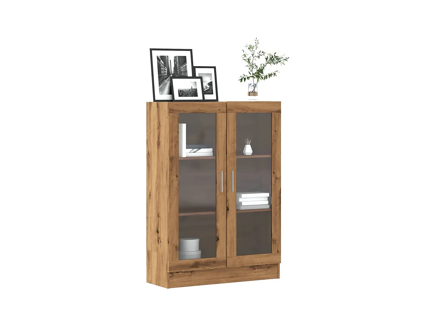 Libreria | Scaffale | Mobile di stoccaggio Rovere Artigianale 82,5x30,5x115 cm in Truciolato