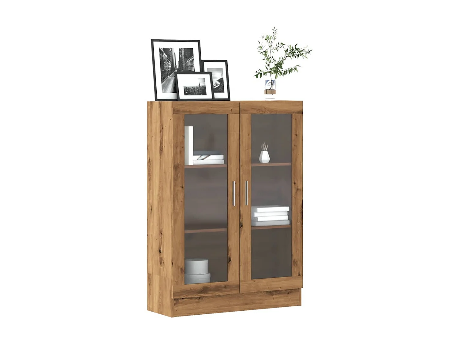Bibliothèque | Etagère de rangement | Meuble de rangement chêne artisanal 82,5x30,5x115 cm bois d'ingénierie