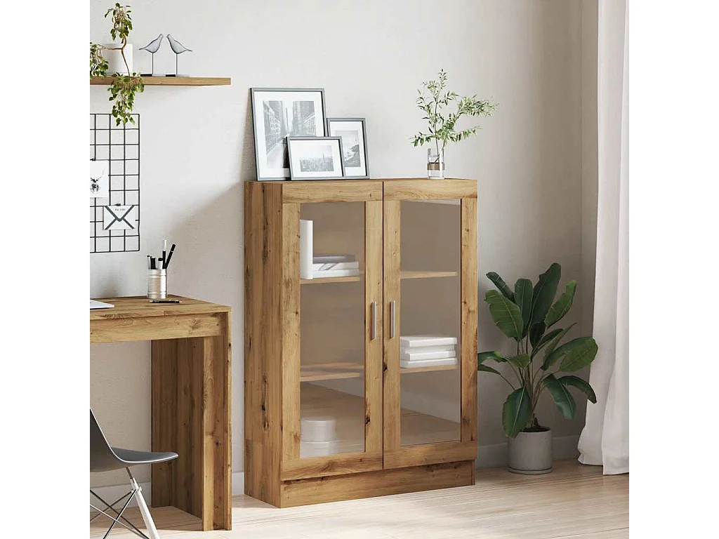 Bibliothèque | Etagère de rangement | Meuble de rangement chêne artisanal 82,5x30,5x115 cm bois d'ingénierie