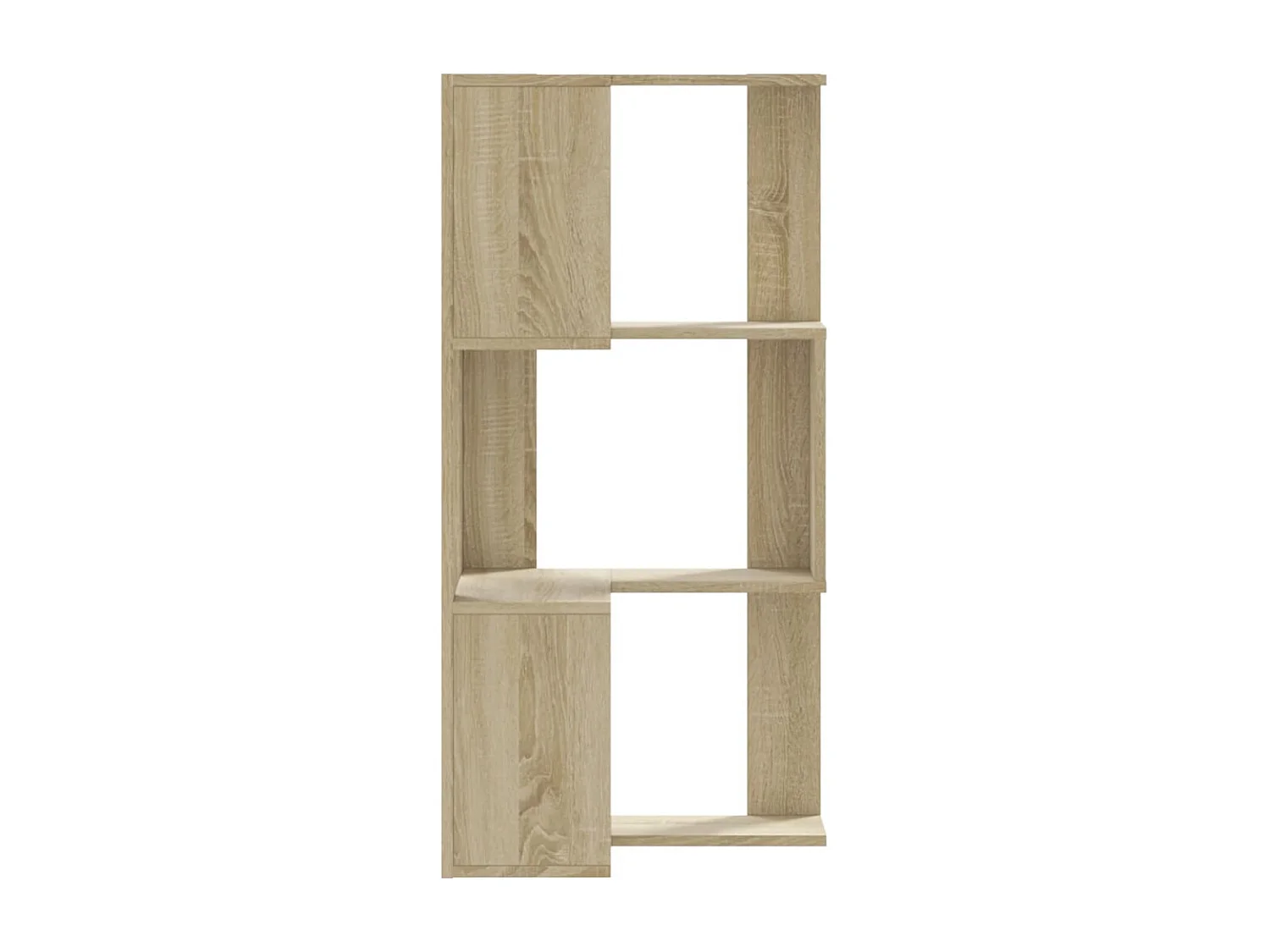Bibliothèque d'angle | Etagère de rangement | Meuble de rangement à 3 niveaux chêne sonoma bois d'ingénierie
