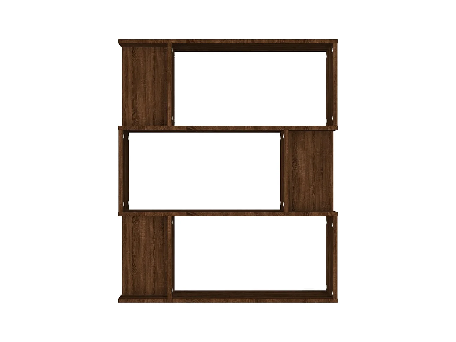 Bibliothèque | Etagère de rangement | Meuble de rangement Chêne marron 80x24x96 cm Bois d'ingénierie