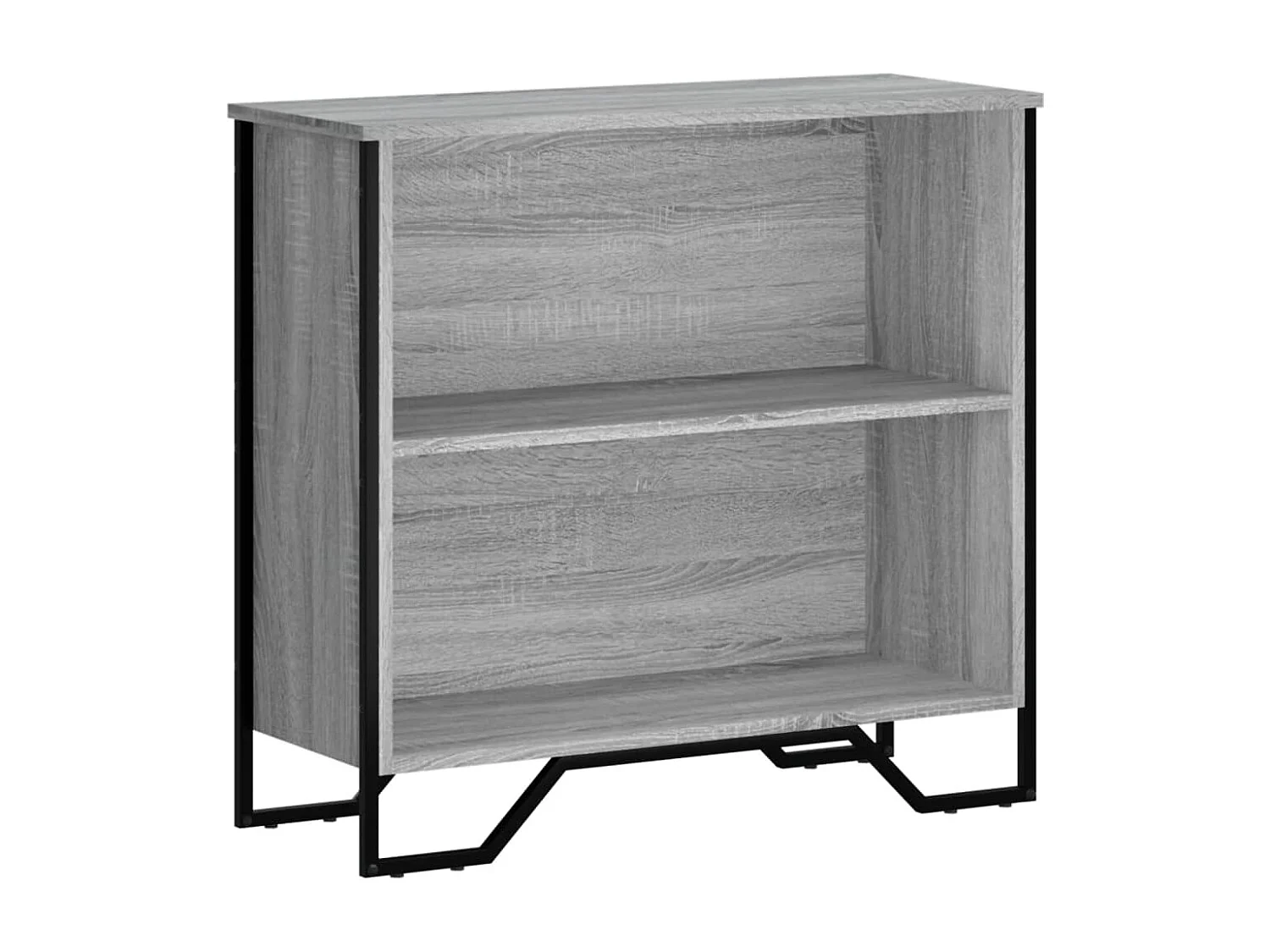Bibliothèque | Etagère de rangement | Meuble de rangement sonoma gris 80x31x74,5 cm bois d'ingénierie