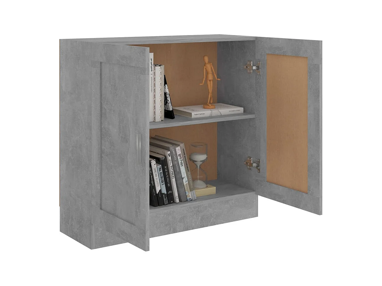 Bibliothèque | Etagère de rangement | Meuble de rangement Gris béton 82,5x30,5x80 cm Bois d'ingénierie