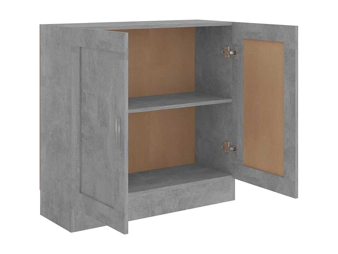 Libreria | Scaffale | Mobile di stoccaggio Grigio Cemento 82,5x30,5x80 cm in Legno Multistrato