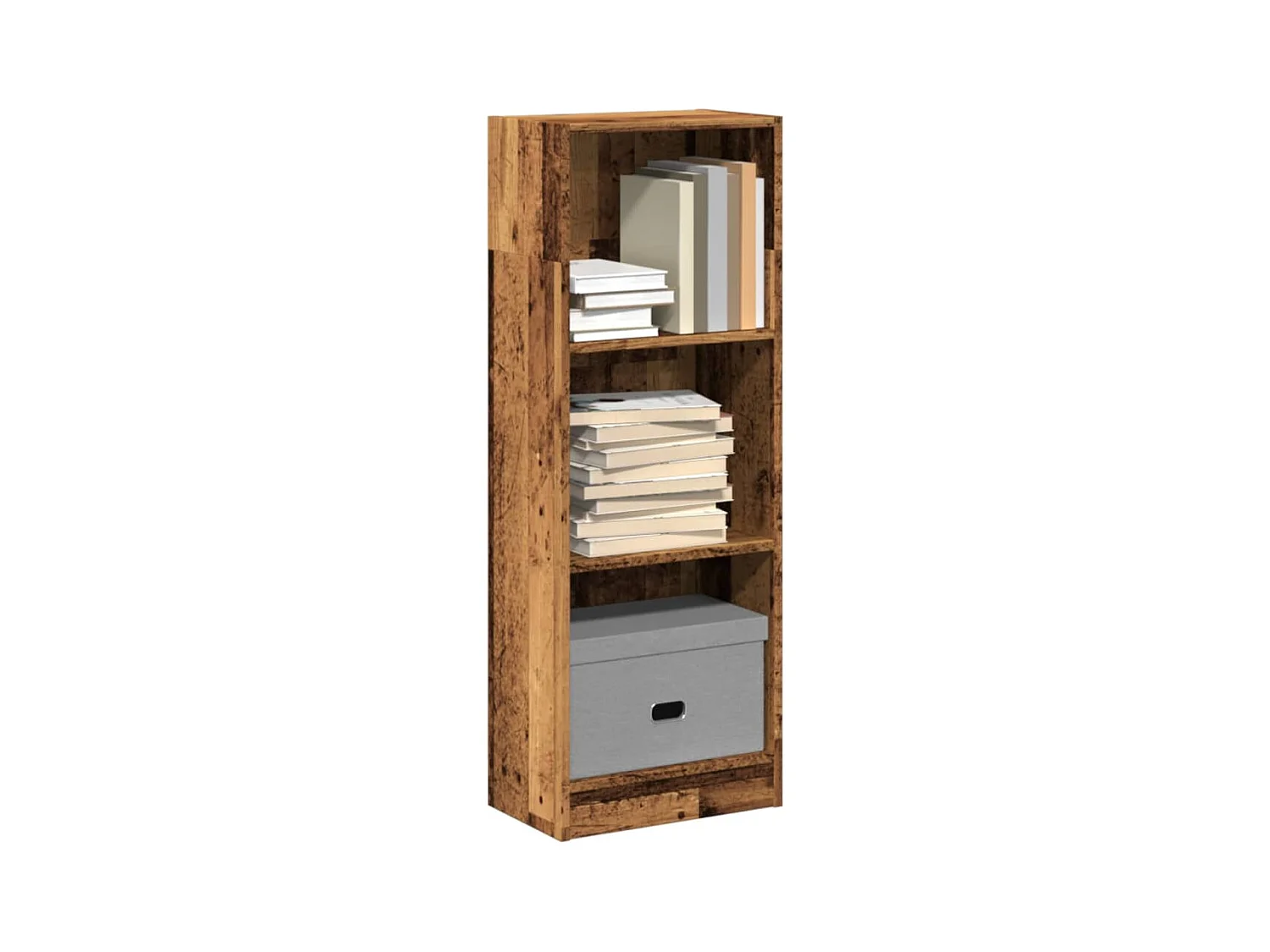 Bibliothèque | Etagère de rangement | Meuble de rangement vieux bois 40x24x109 cm bois d'ingénierie