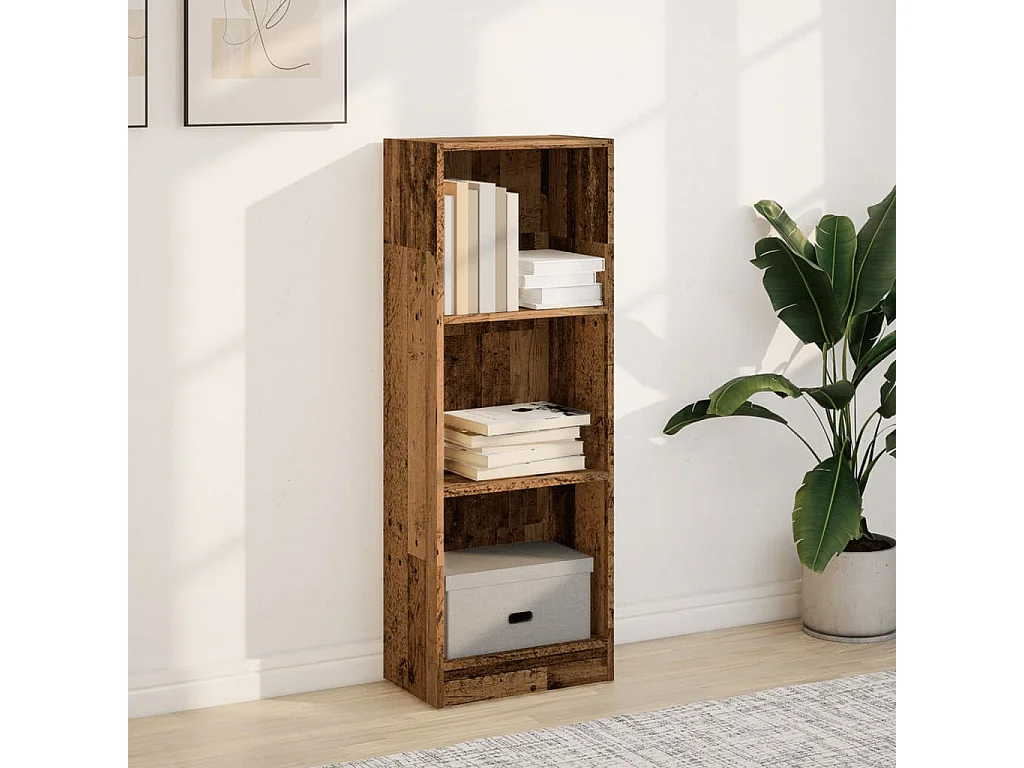 Libreria | Scaffale | Mobile di stoccaggio Legno Antico 40x24x109 cm in Truciolato