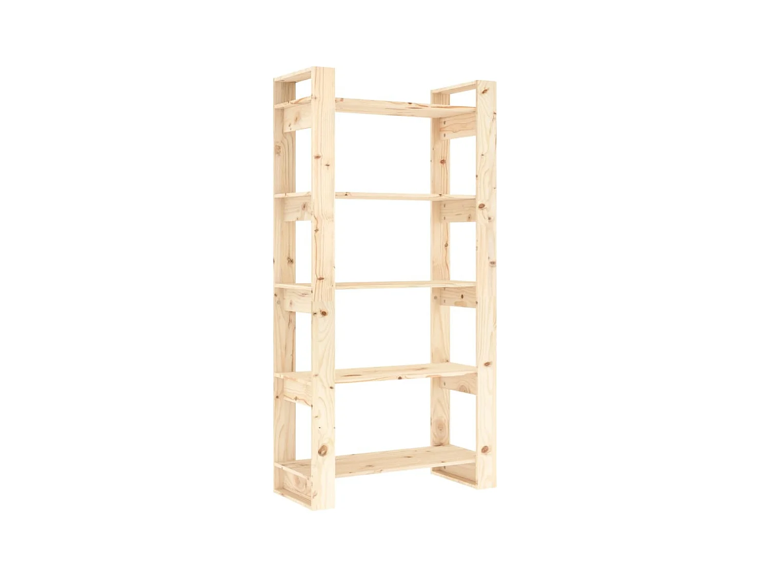 Bibliothèque | Etagère de rangement | Meuble de rangement 80x35x160 cm Bois massif