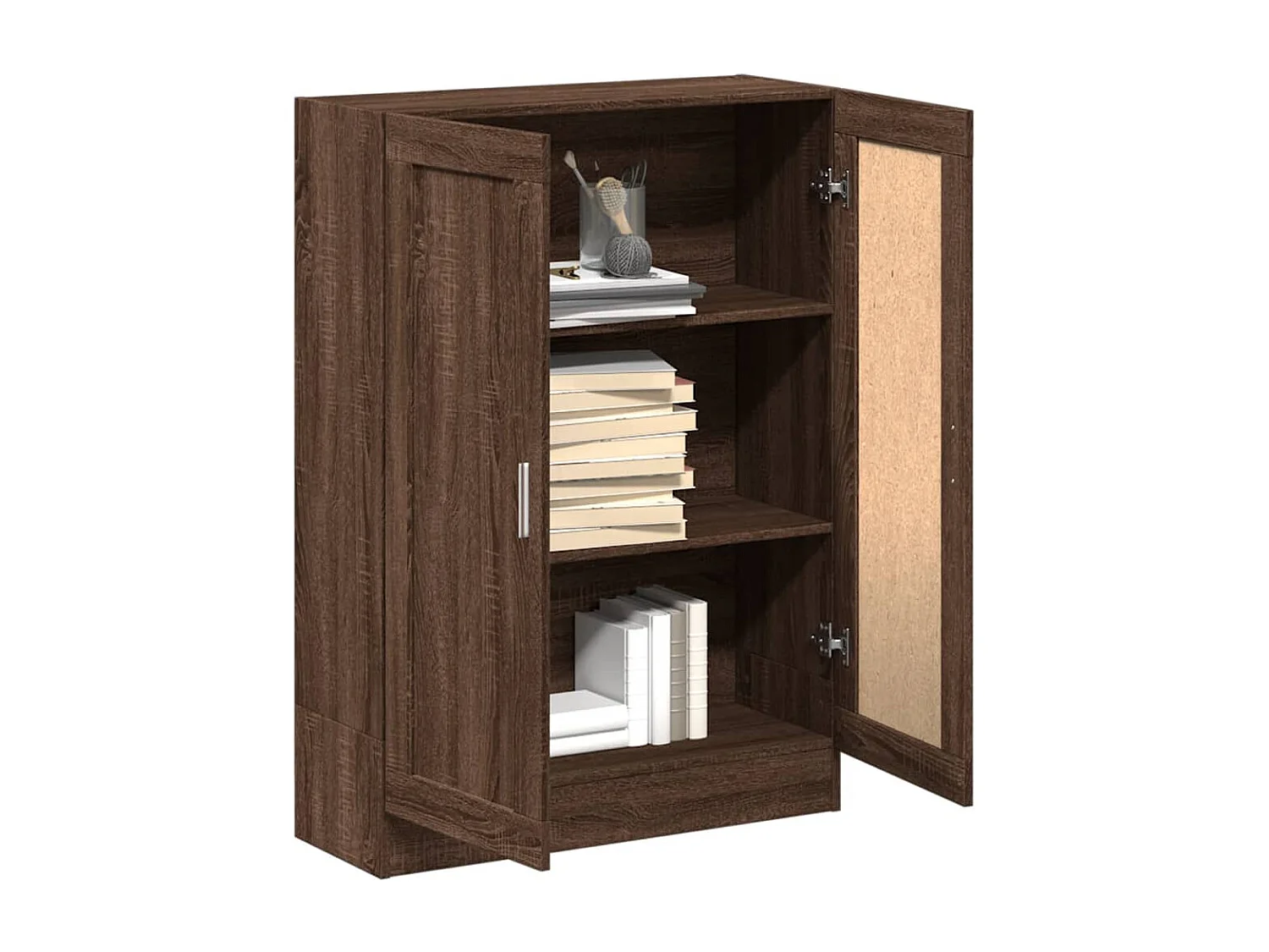 Libreria | Scaffale | Mobile di stoccaggio Rovere Marrone 82,5x30,5x115 cm in Legno Multistrato
