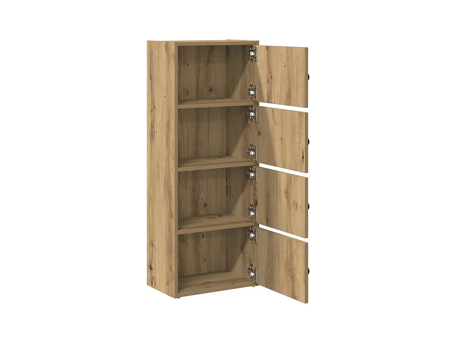 Bibliothèque | Etagère de rangement | Meuble de rangement chêne artisanal 40x24x102 cm bois d'ingénierie