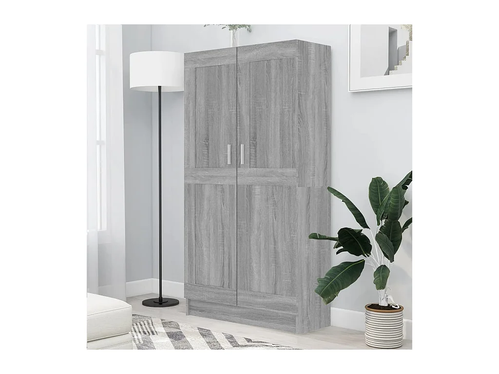 Bibliothèque | Etagère de rangement | Meuble de rangement Sonoma gris 82,5x30,5x150 cm Bois d'ingénierie