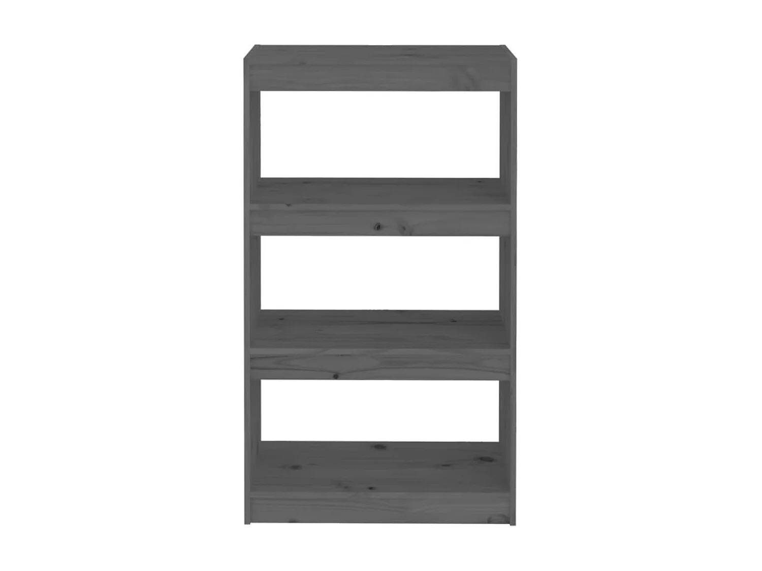 Bibliothèque | Etagère de rangement | Meuble de rangement Gris 60x30x103,5 cm Pin massif