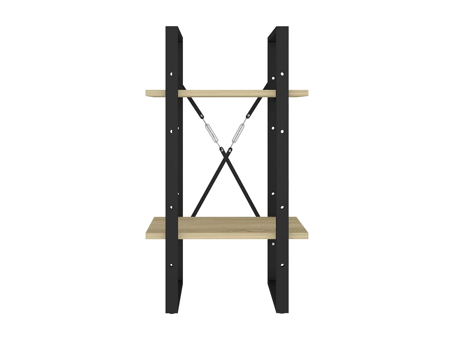 Bibliothèque | Etagère de rangement | Meuble de rangement à 2 niveaux chêne sonoma bois d'ingénierie