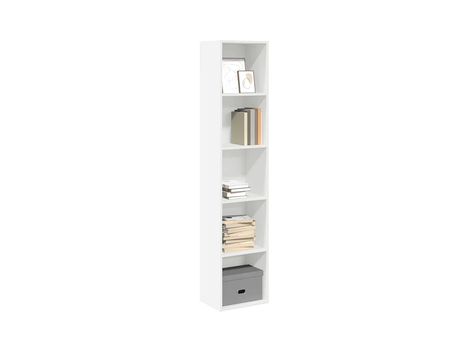 Bibliothèque | Etagère de rangement | Meuble de rangement blanc 40x30x189 cm bois d'ingénierie