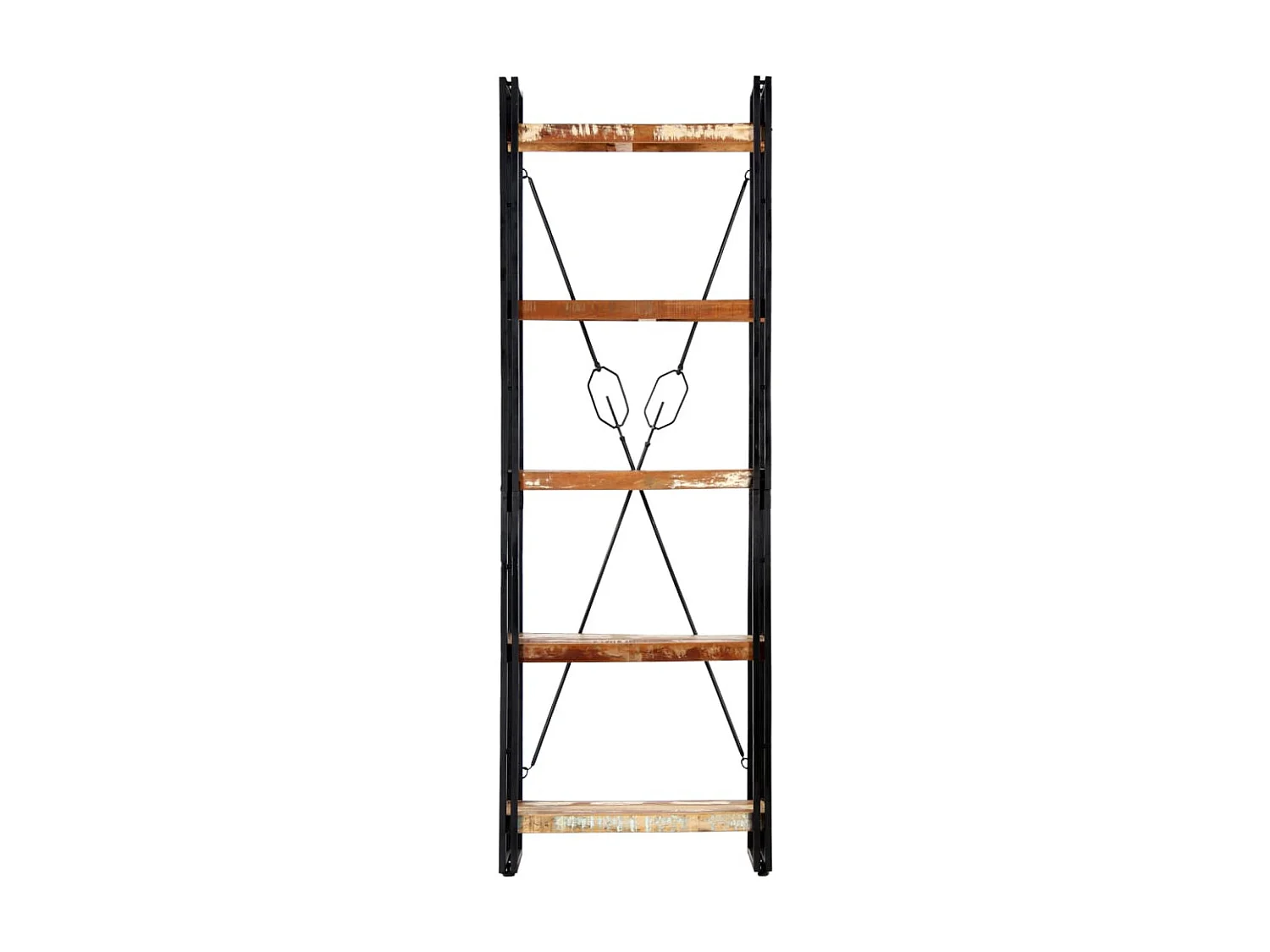 Libreria | Scaffale | Mobile di stoccaggio a 5 Ripiani 60x30x180 cm in Massello di Recupero