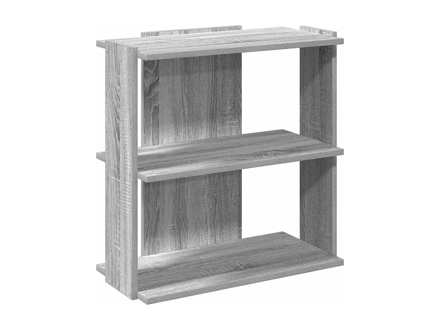 Bibliothèque | Etagère de rangement | Meuble de rangement 3 niveaux sonoma gris 60x30x60cm bois d'ingénierie