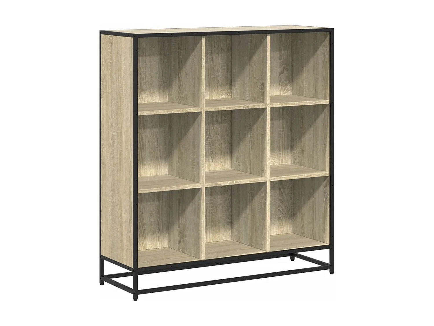 Libreria | Scaffale | Mobile di stoccaggio Rovere Sonoma 97,5x33x107,5 cm Multistrato e Metallo