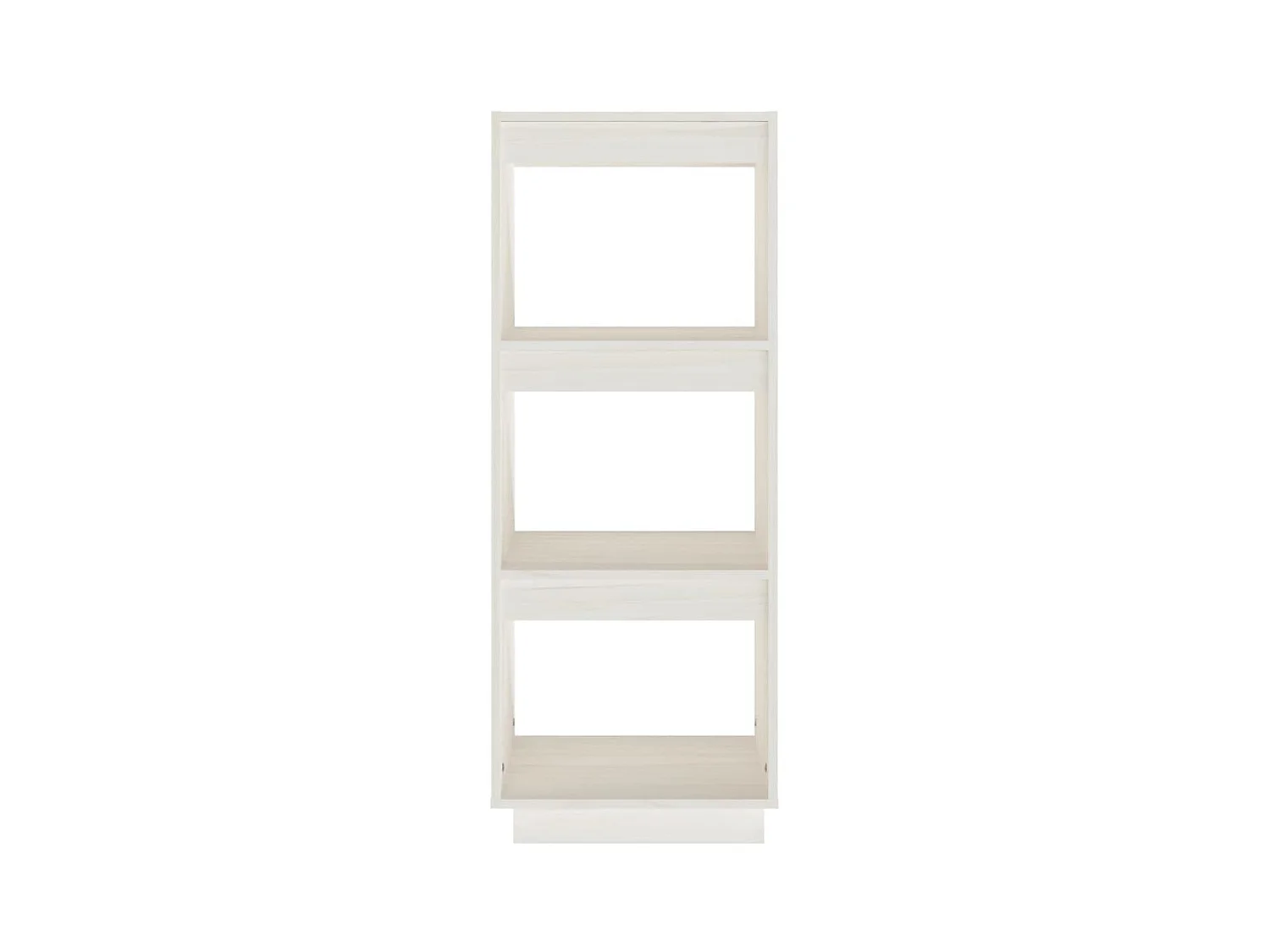 Libreria | Scaffale | Mobile di stoccaggio Divisorio Bianco 40x35x103cm in Legno Massello di Pino