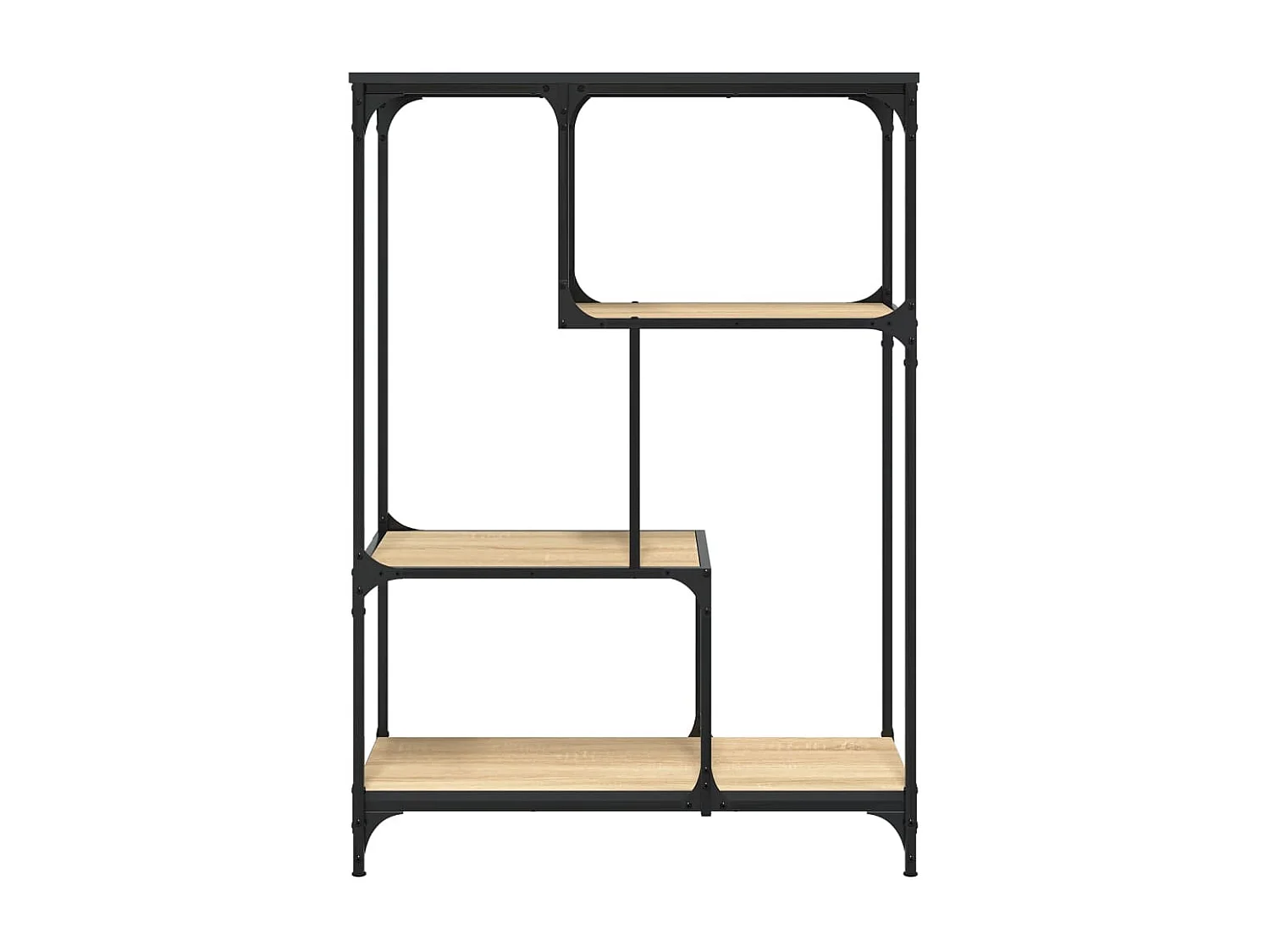 Bibliothèque | Etagère de rangement | Meuble de rangement chêne sonoma 81x36x115 cm bois ingénierie et acier