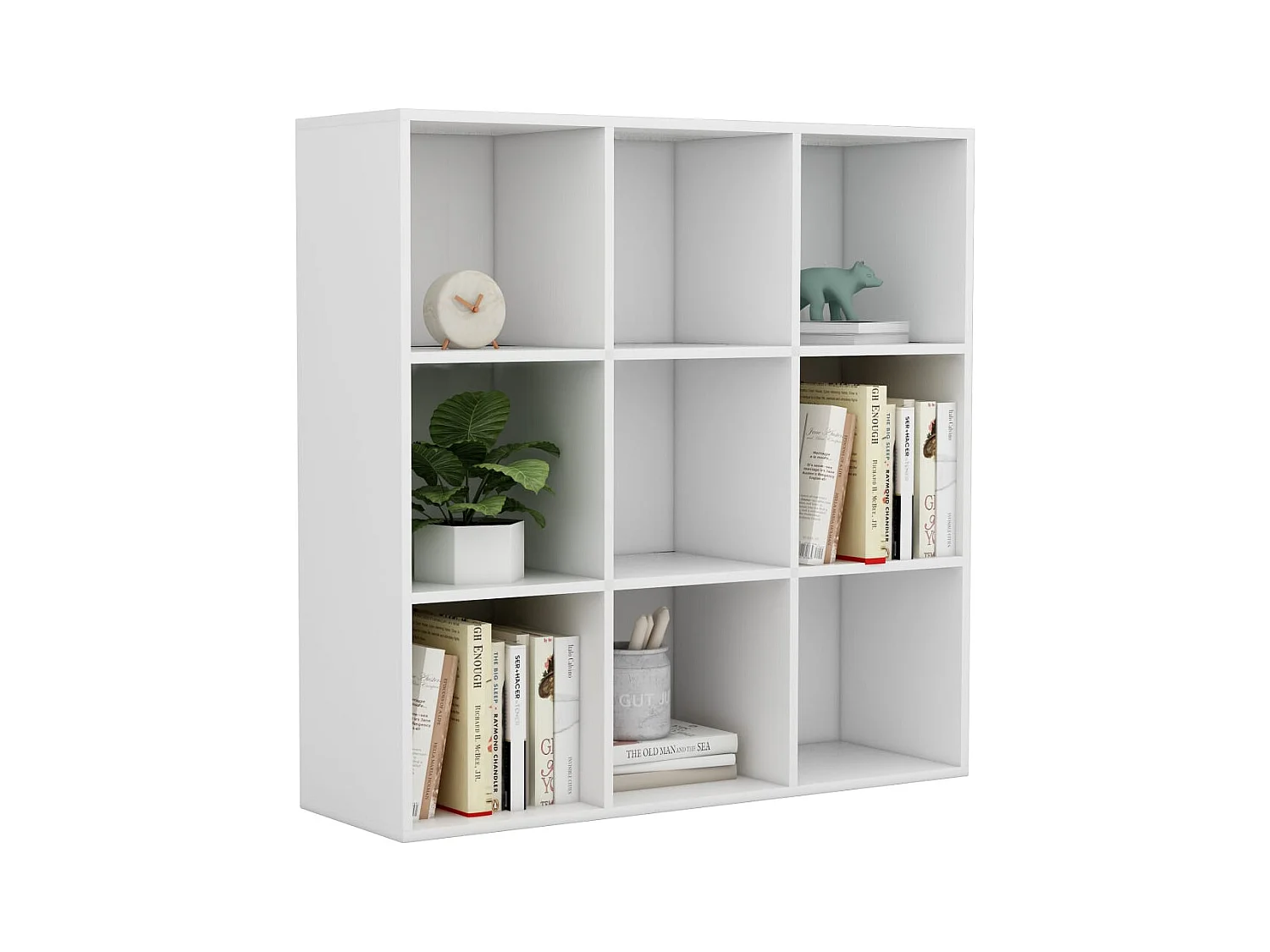 Libreria | Scaffale | Mobile di stoccaggio Bianca 98x29x97,5 cm in Legno Multistrato