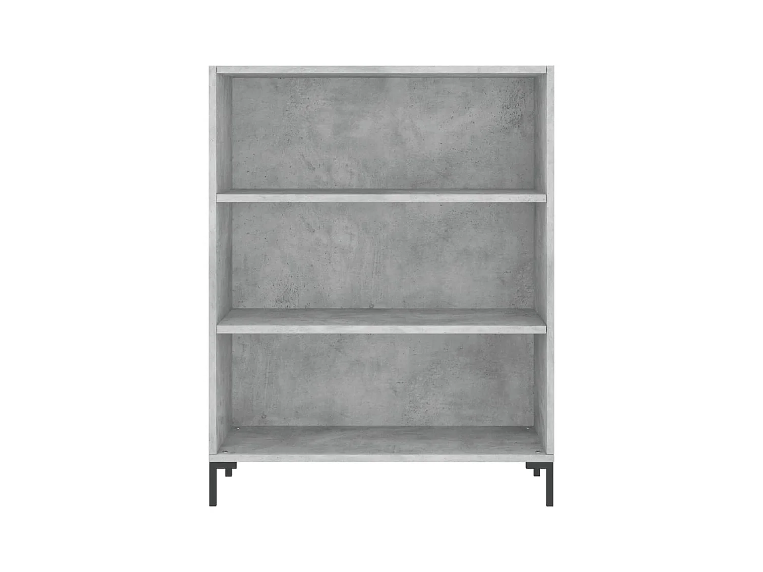 Bibliothèque | Etagère de rangement | Meuble de rangement gris béton 69,5x32,5x90 cm bois d'ingénierie