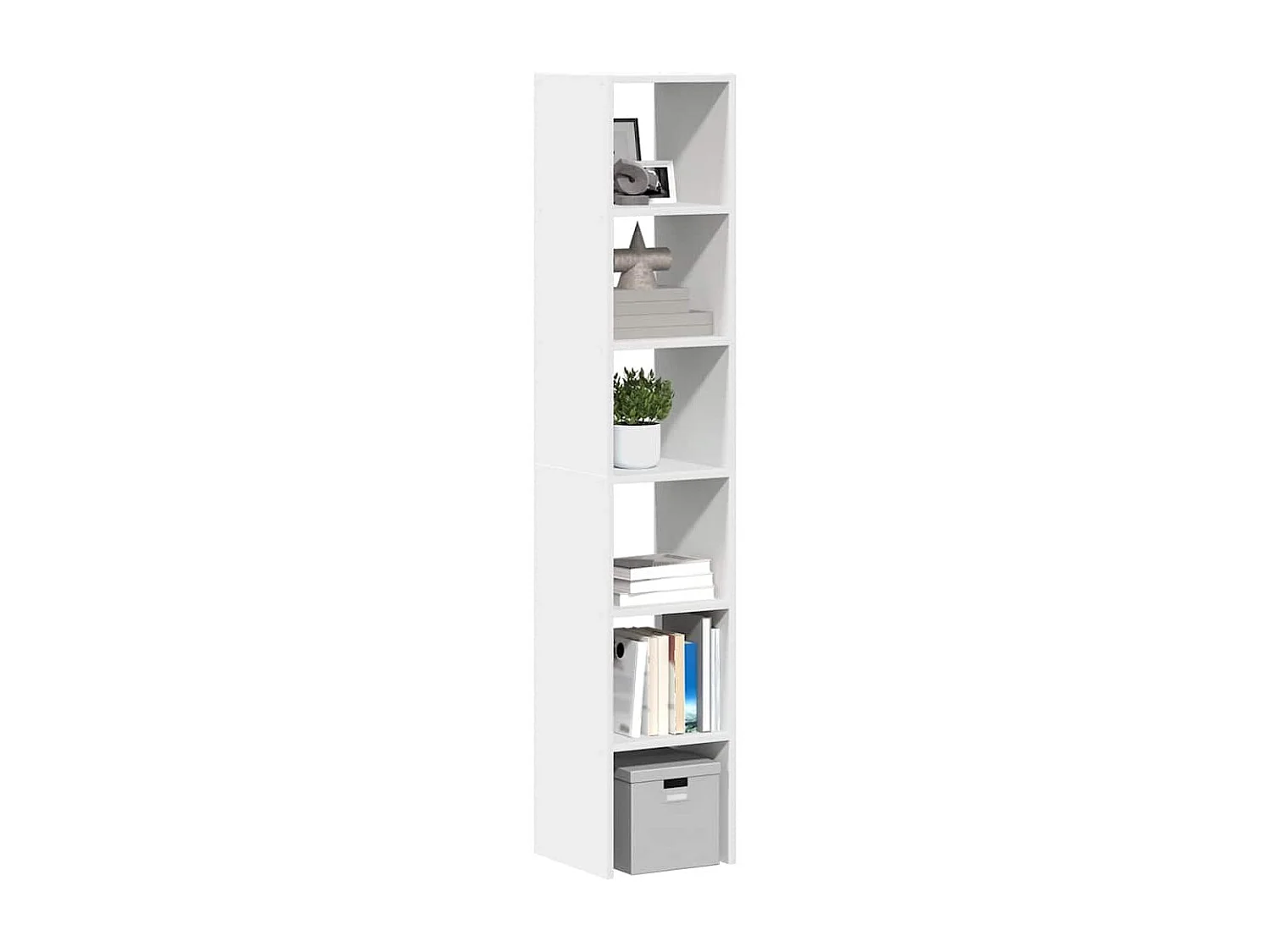 Bibliothèques | Etagère de rangement | Meuble de rangement 2 pcs empilable blanc 30x30x80 cm bois ingénierie