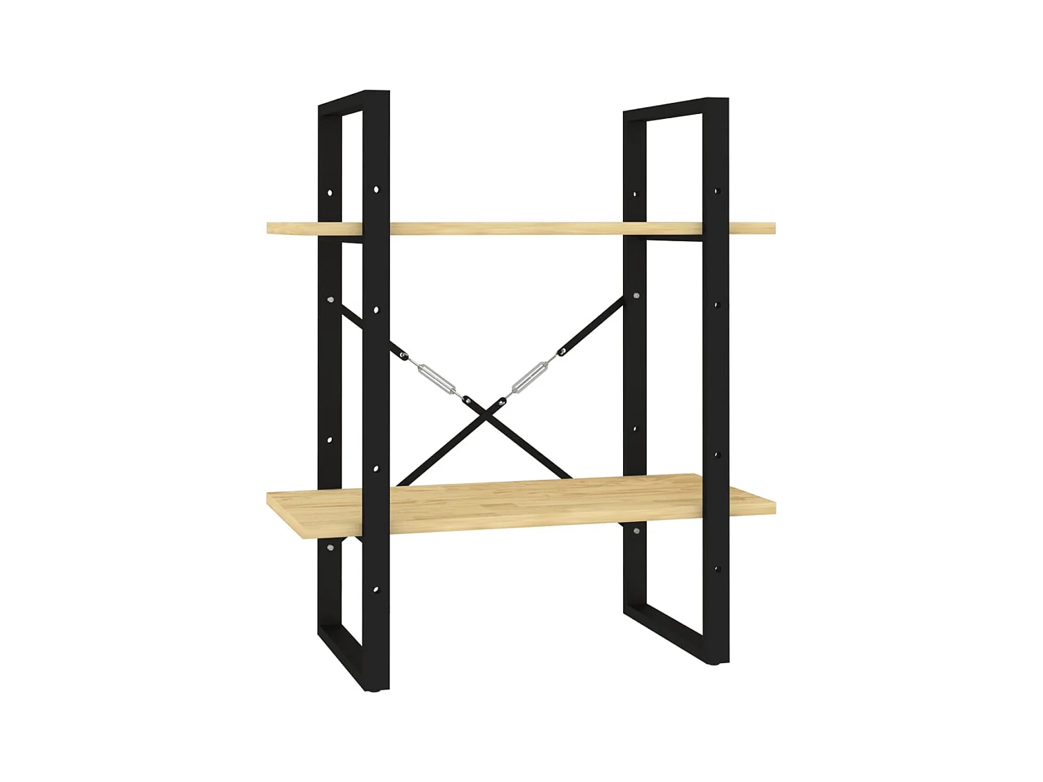 Bibliothèque | Etagère de rangement | Meuble de rangement à 2 niveaux 60x30x70 cm Bois de pin massif