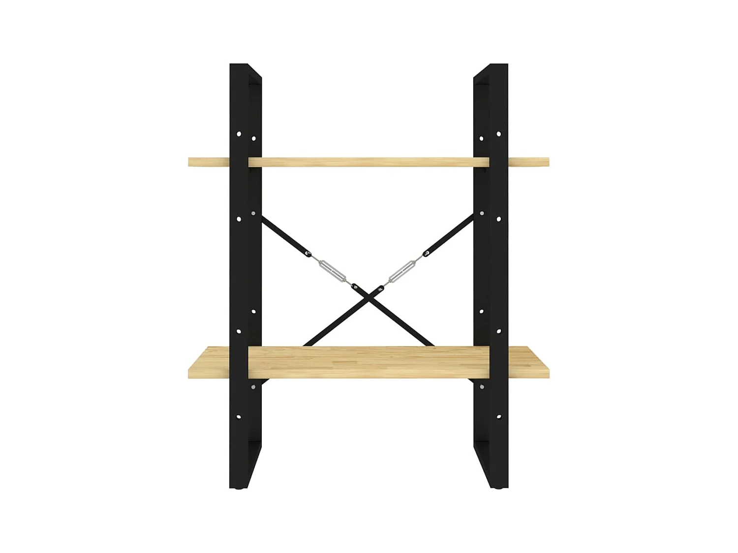 Bibliothèque | Etagère de rangement | Meuble de rangement à 2 niveaux 60x30x70 cm Bois de pin massif