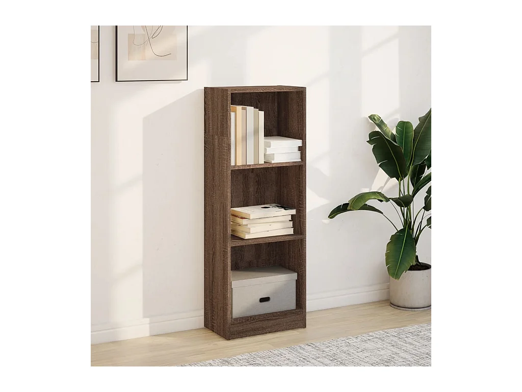 Bibliothèque | Etagère de rangement | Meuble de rangement chêne marron 40x24x109 cm bois d'ingénierie