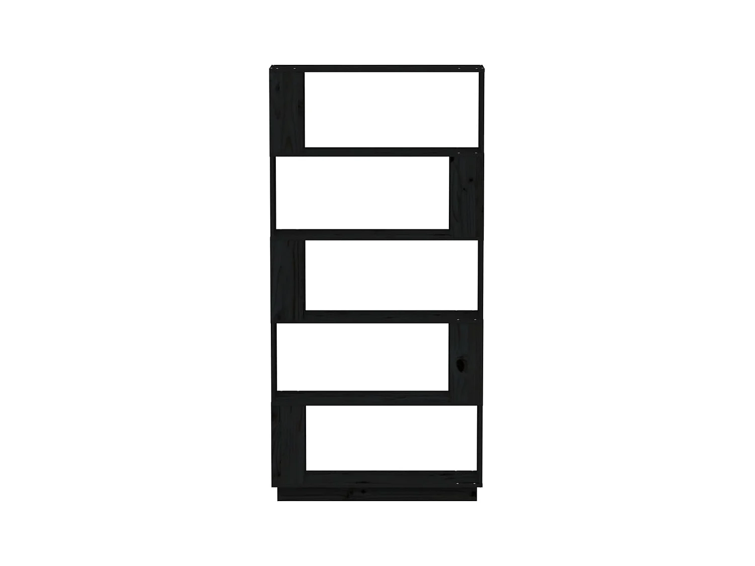 Libreria | Scaffale | Mobile di stoccaggio Divisorio Bianco 80x25x163,5 cm Legno Massello