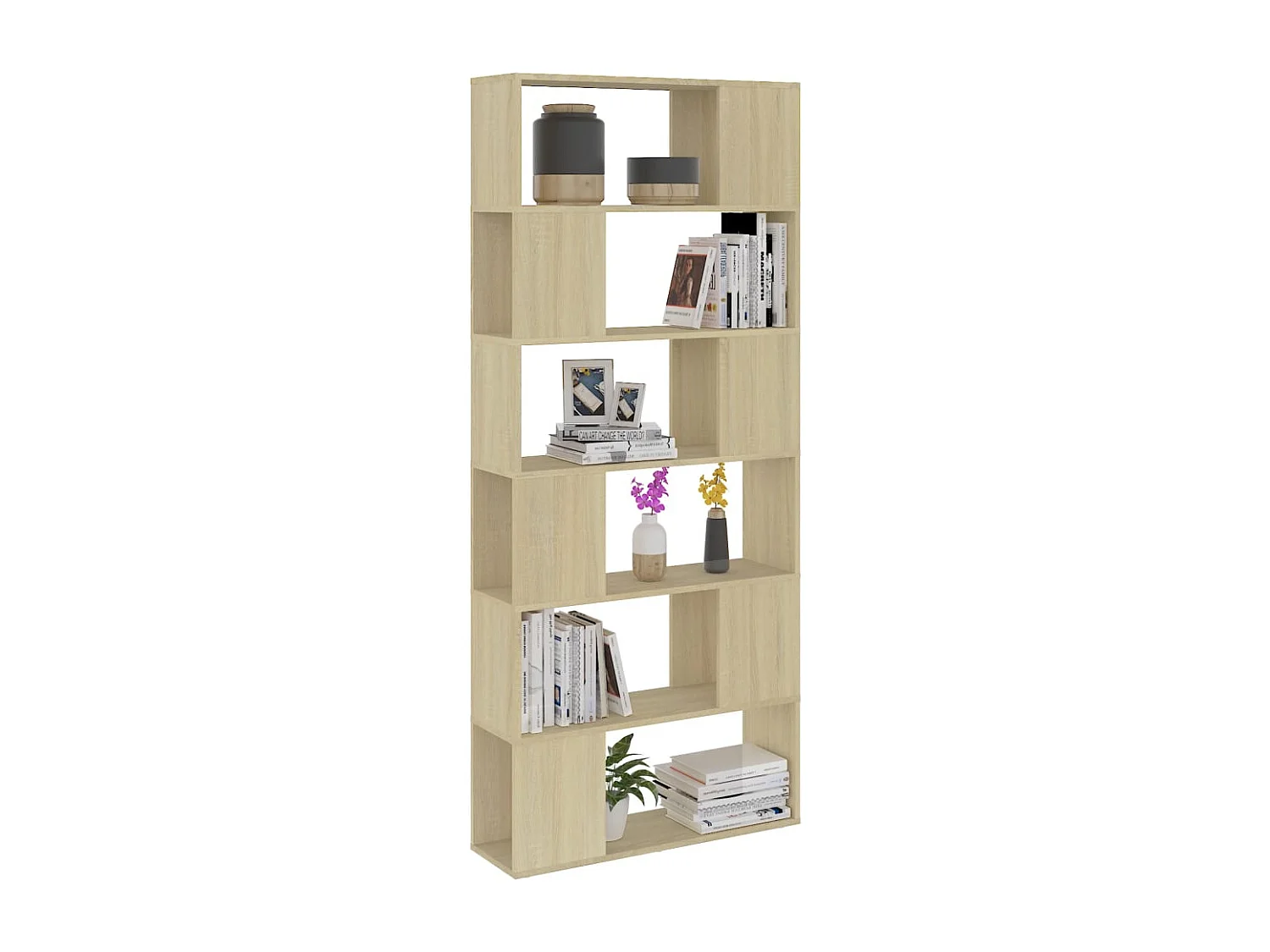 Bibliothèque | Etagère de rangement | Meuble de rangement Chêne sonoma Bois d'ingénierie