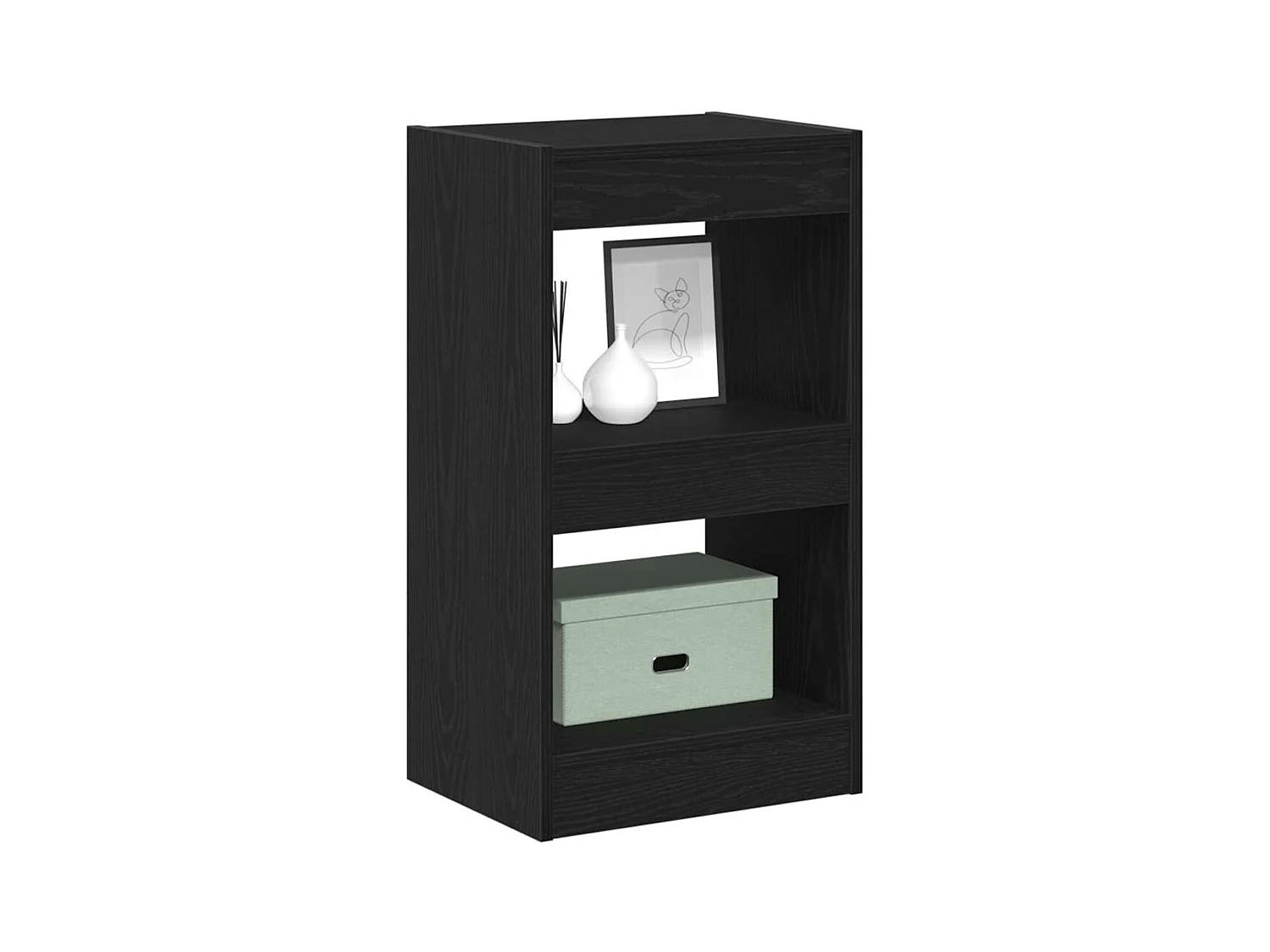 Bibliothèque | Etagère de rangement | Meuble de rangement Chêne noir 40x30x71,5 cm