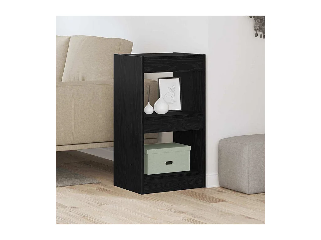 Bibliothèque | Etagère de rangement | Meuble de rangement Chêne noir 40x30x71,5 cm
