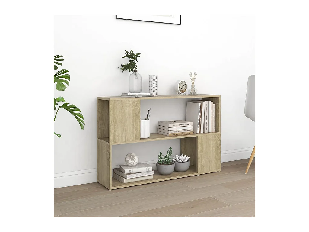 Bibliothèque | Etagère de rangement | Meuble de rangement Chêne Sonoma 100x24x63 cm Bois d'ingénierie