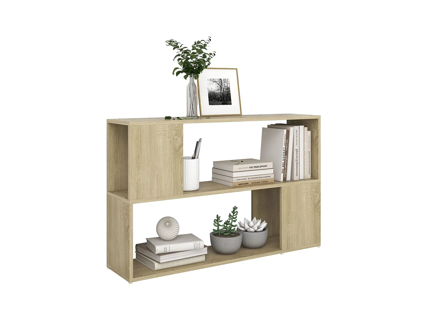 Bibliothèque | Etagère de rangement | Meuble de rangement Chêne Sonoma 100x24x63 cm Bois d'ingénierie
