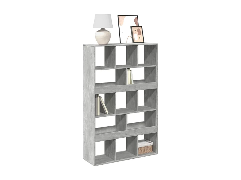 Libreria | Scaffale | Mobile di stoccaggio Grigio Cemento 100x33x156,5 cm in Truciolato