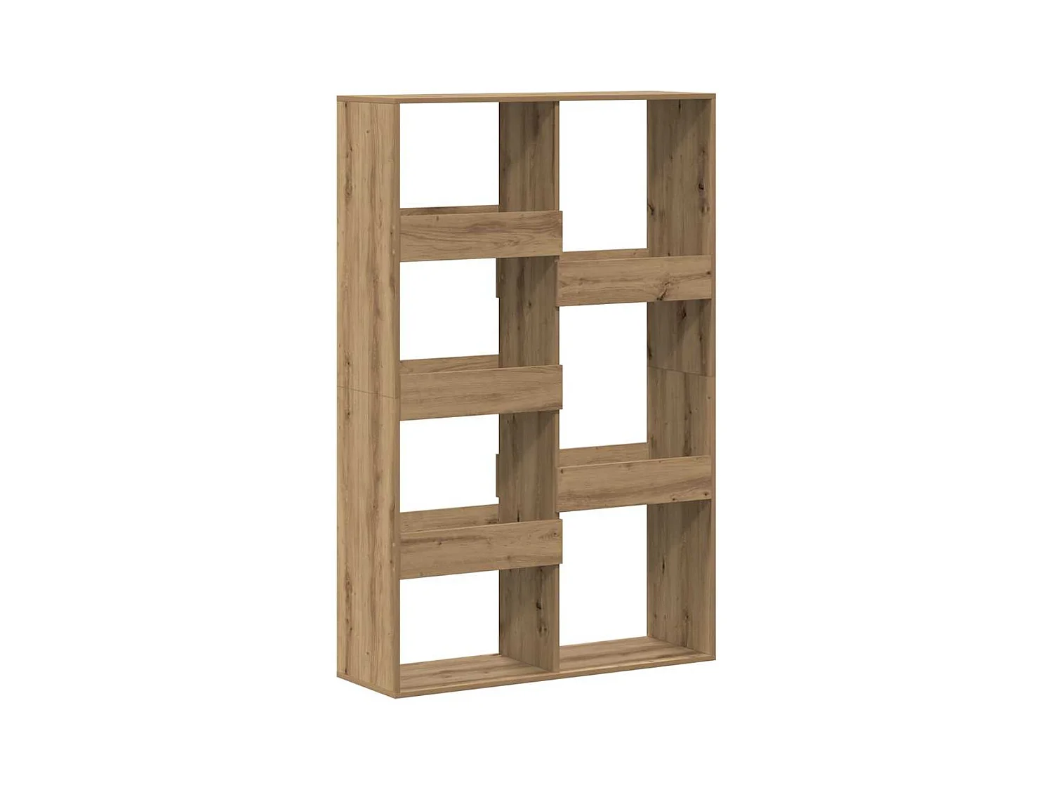 Bibliothèque | Etagère de rangement | Meuble de rangement chêne artisanal 100x33x155,5 cm bois d'ingénierie